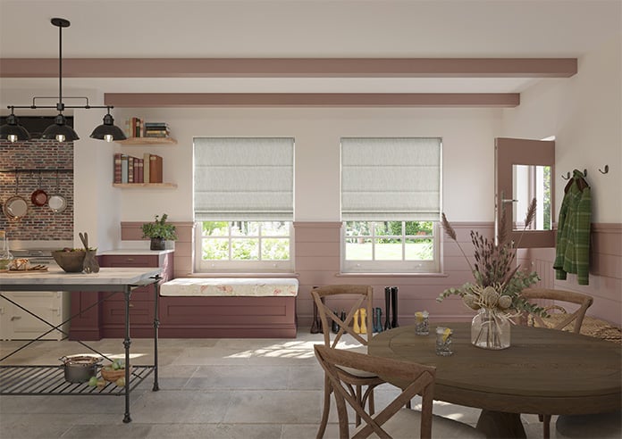 Culross (Blackout), Speckled Stone - Motorised Roman Blind - Image 8